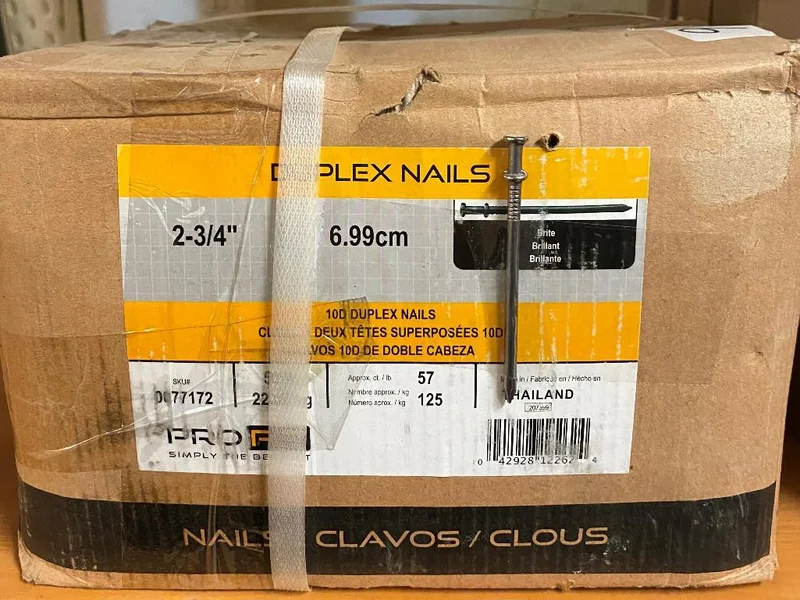 10d Duplex Nails Bulk 50 lbs