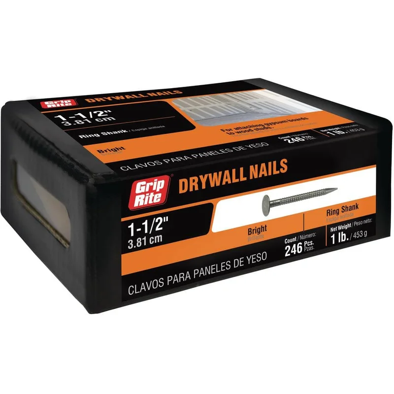 1-1/2" Common Cooler Drywall Nails 1 LB