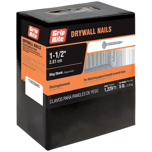 1-1/2" Common Cooler Drywall Nails (5 Lbs)