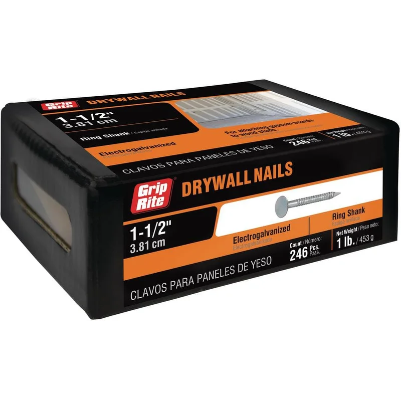 1-1/2" Common Cooler Drywall Nails 50 lbs