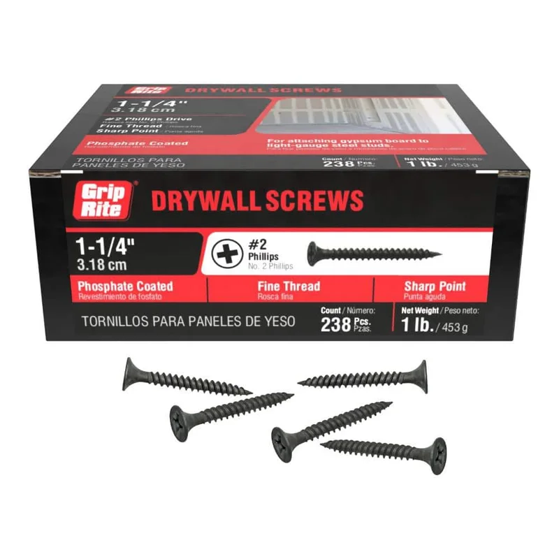 1-1/4" DRYWALL SCREWS 1 LB COARSE