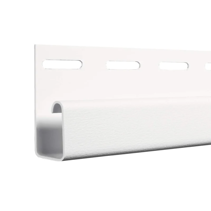 1/2" X 12'6" J CHANNEL WHITE V/S