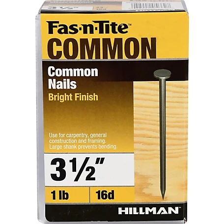 16D BRIGHT COMMON 1 LB