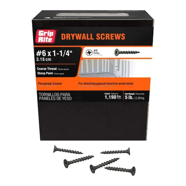 2 1/4''DRYWALL SCREWS 5 LB COARSE