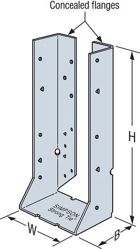 CONCEALED FLANGE HANGER EWP 