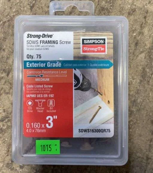 Simpson Strong-Tie 75pk 3 S/d Framing Screws