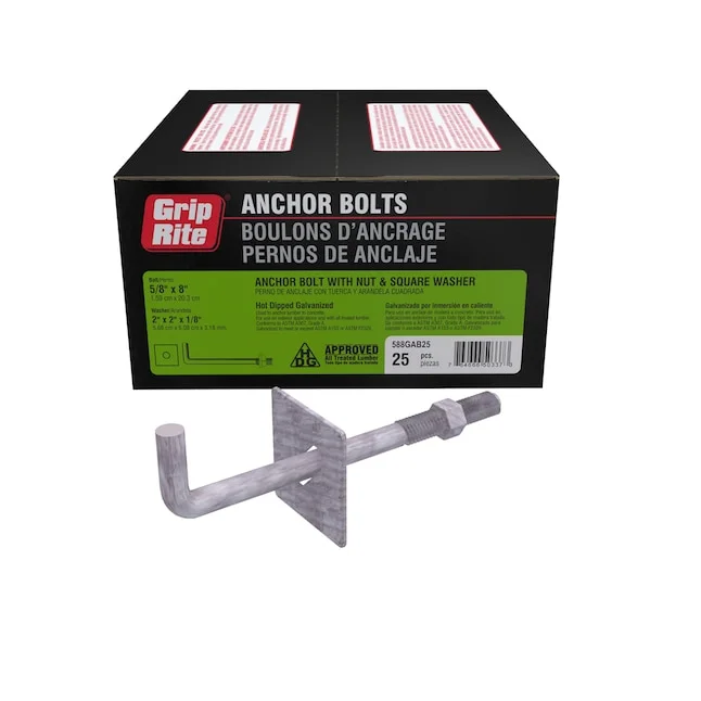 5/8 X 8" HDG ANCHOR BOLTS