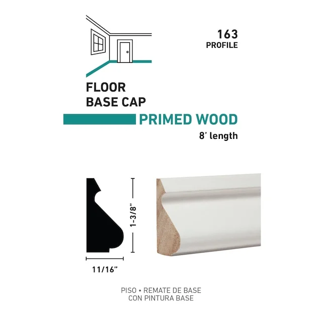 11/16 X 1-3/8 16' BAS CP MOLDING PRIMED