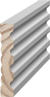 11/16 X 3-1/2-8' FLUTED & ROUNDED CLEAR