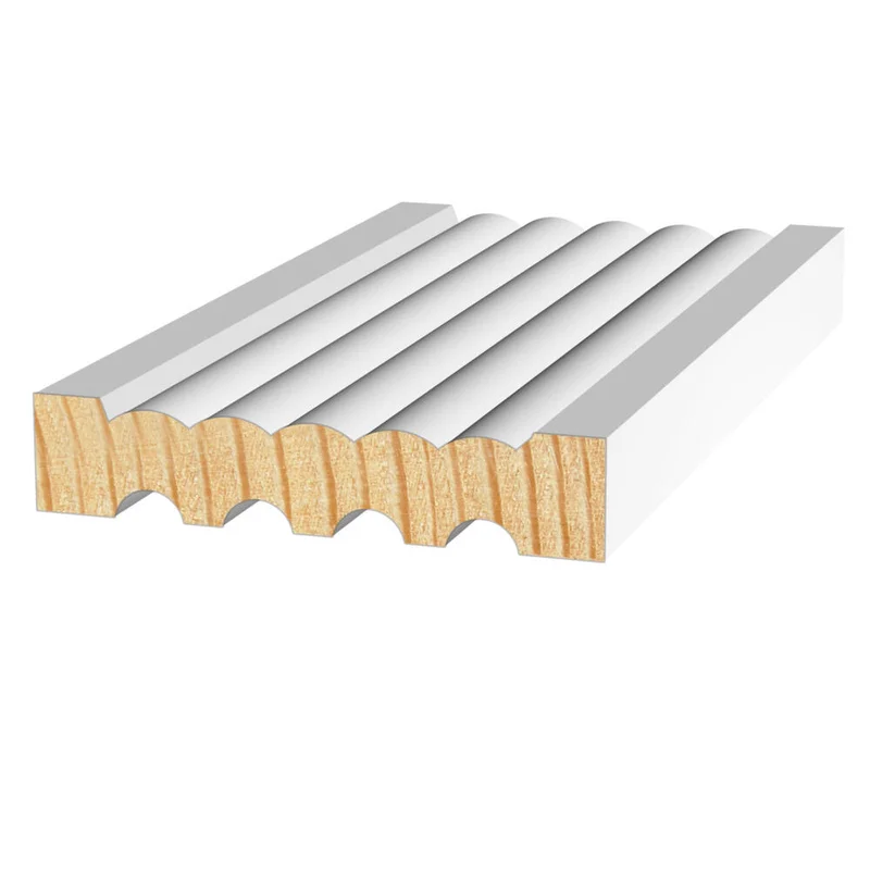 11/16 X 3-1/2-6' FLUTED & ROUNDED PRIMED