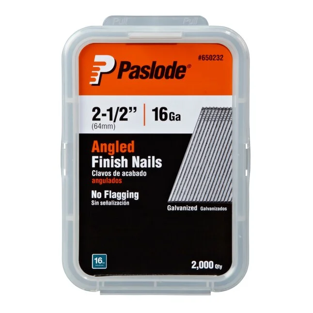 AF8 2 1/2" PASLODE ANGLE G FINISH 2M