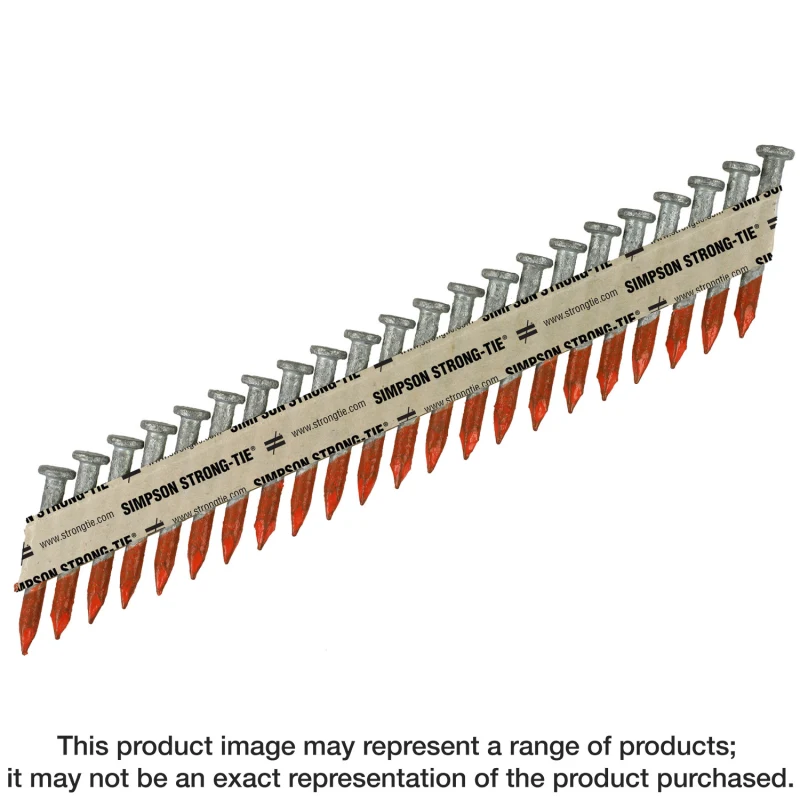 Simpson Strong-Tie 8DHDGPT500 Strong-Drive® 33° SCN SMOOTH-SHANK CONNECTOR Nail — 2-1/2 in. x .131 in. HDG (500-Qty)